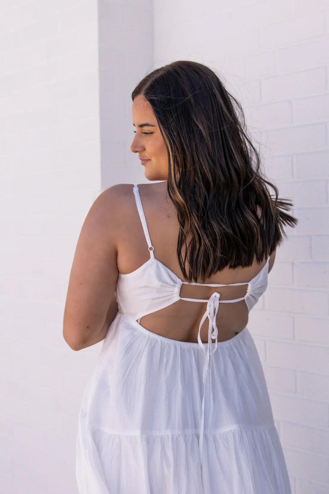 Abigail Flowy Maxi Dress | Cream