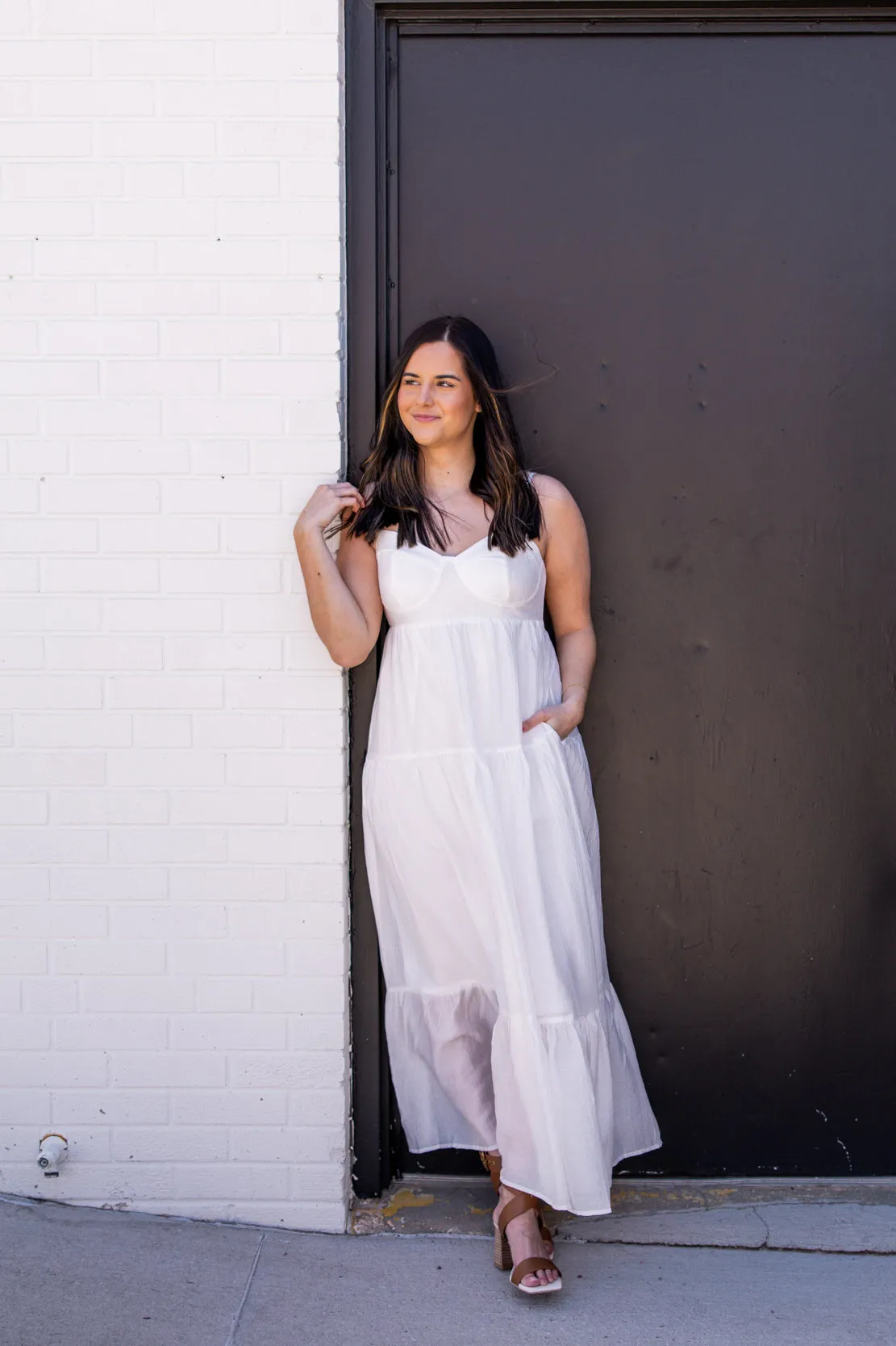 Abigail Flowy Maxi Dress | Cream