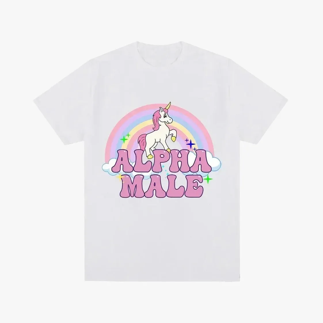 Aesthetic Alpha Male Unicorn Graphic Tee