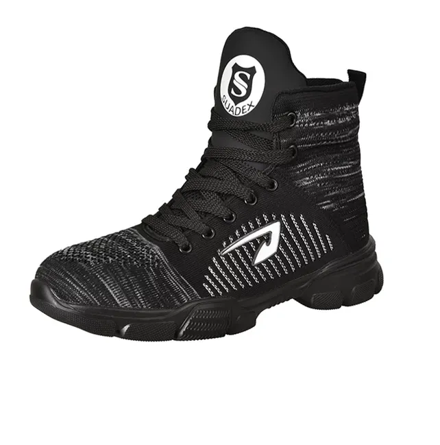 BATTLE-X Indestructible Boots - Outdoor Steel Toe Protective Anti Smashing Work Shoes Men Puncture Proof Sneakers