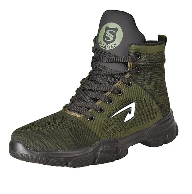 BATTLE-X Indestructible Boots - Outdoor Steel Toe Protective Anti Smashing Work Shoes Men Puncture Proof Sneakers