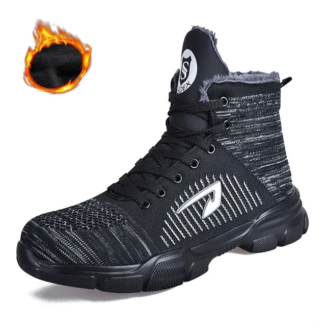 BATTLE-X Indestructible Boots - Outdoor Steel Toe Protective Anti Smashing Work Shoes Men Puncture Proof Sneakers