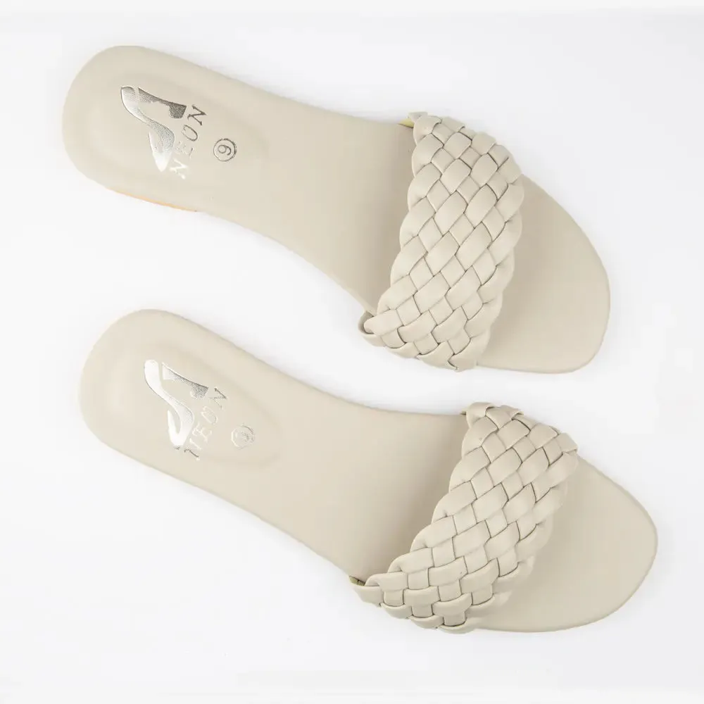 Braided Slippers Maroon