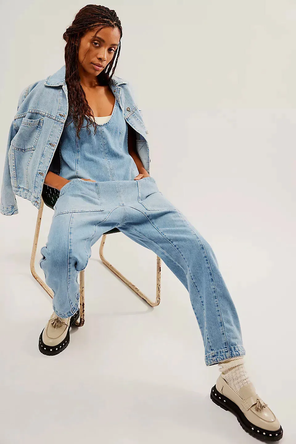 Casual Denim Jumpsuit for Women