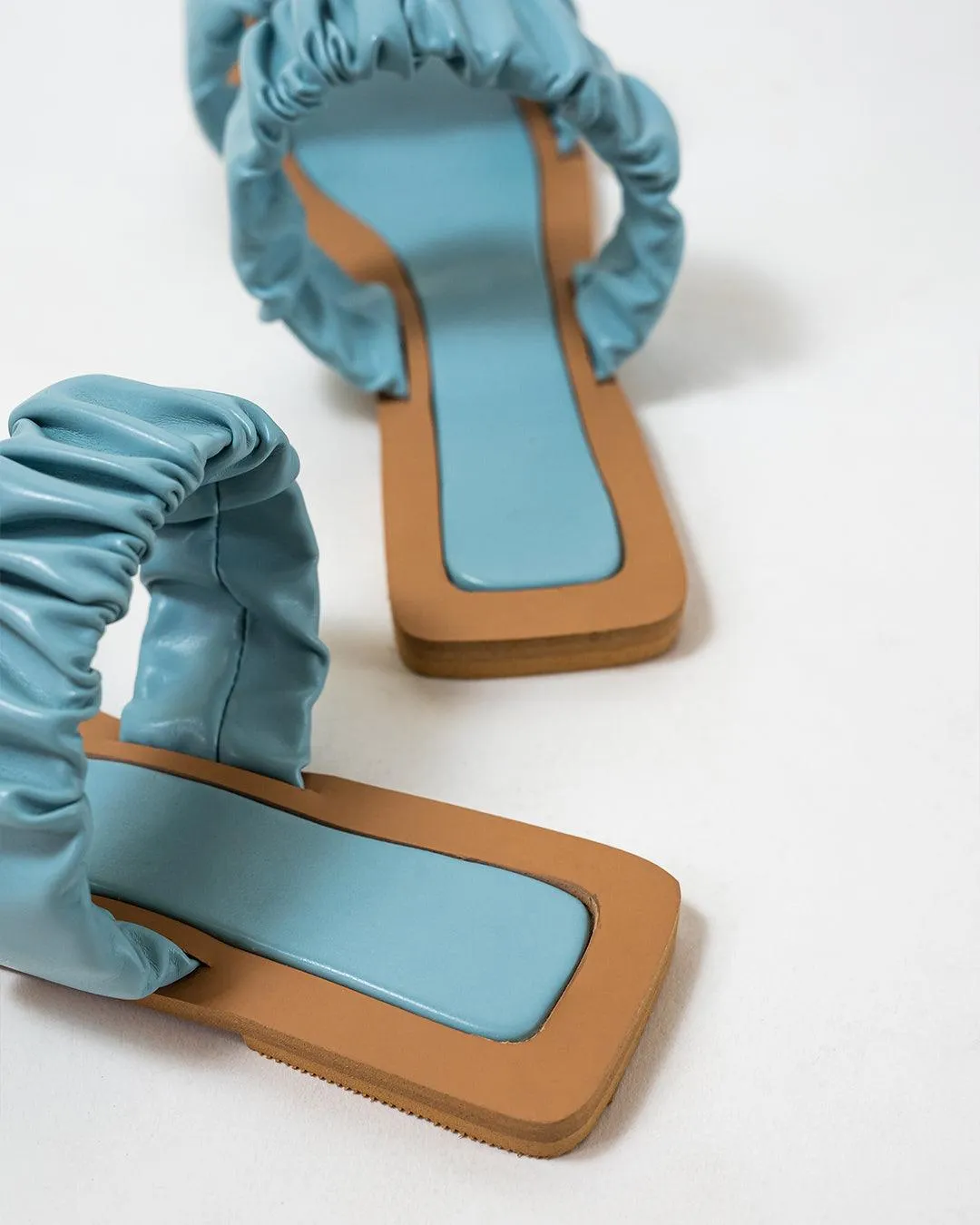Classic City Girl Flats Brown & Blue