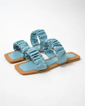 Classic City Girl Flats Brown & Blue