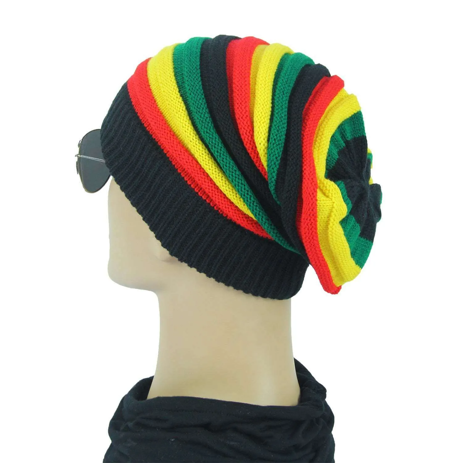 Colorful Striped Wool Hat Fashion Outdoor Warm