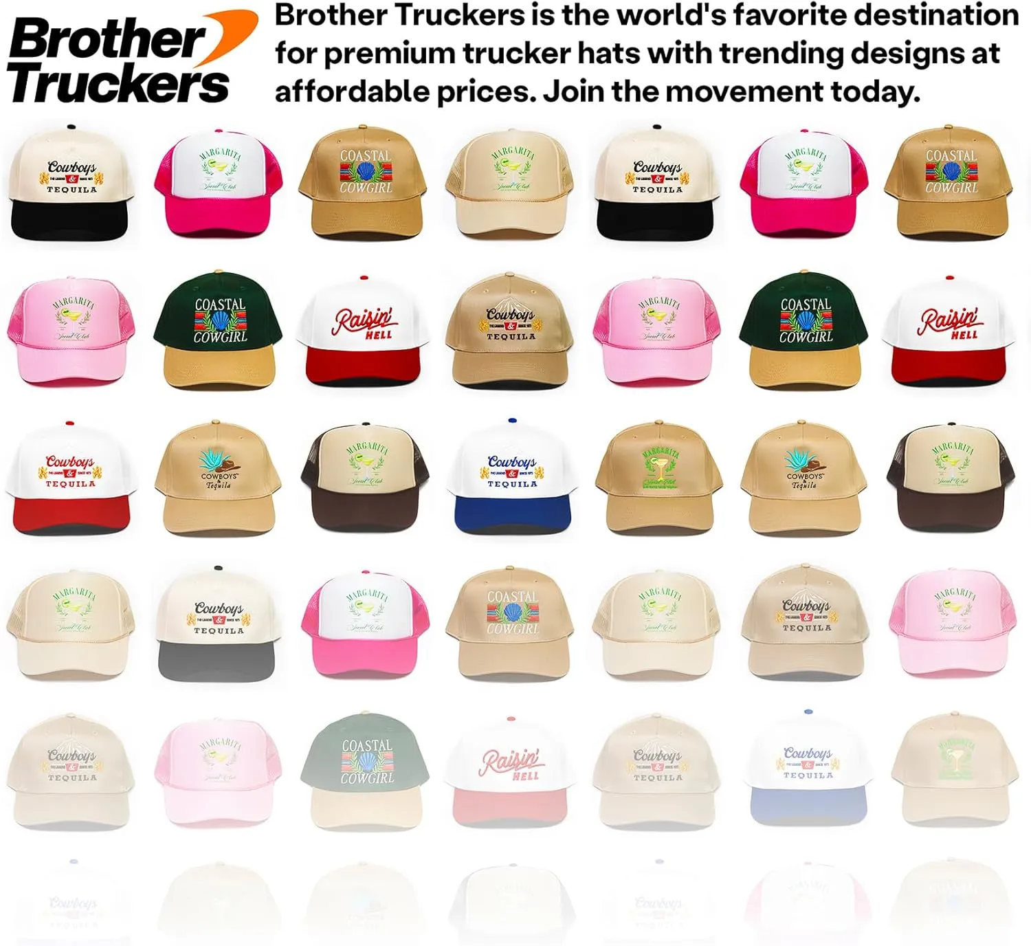 Cowboy Hat Rope Vintage Trucker Hat | Premium Snapback Hat for Men & Women