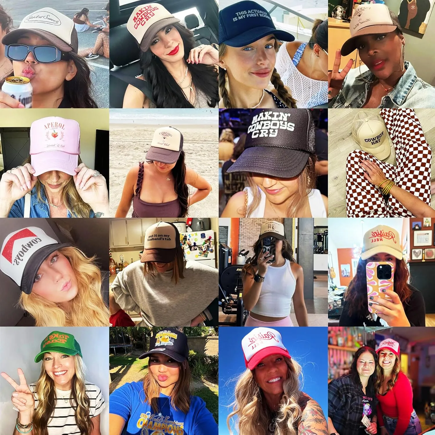 Cowboy Hat Rope Vintage Trucker Hat | Premium Snapback Hat for Men & Women