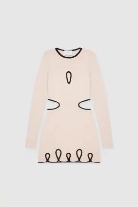Deja Knit Mini Dress - Dove