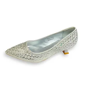 Dream City Rhinestone Mesh Pointed Ballet Flat