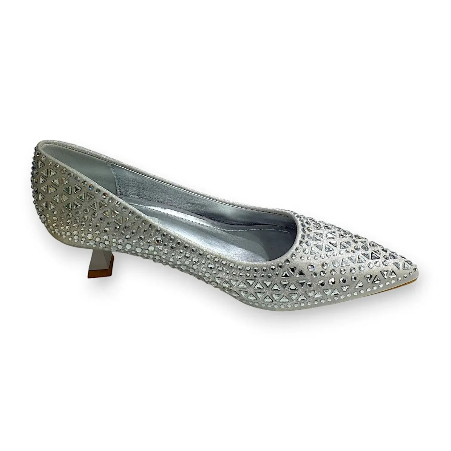 Dream City Rhinestone Mesh Pointed Ballet Flat