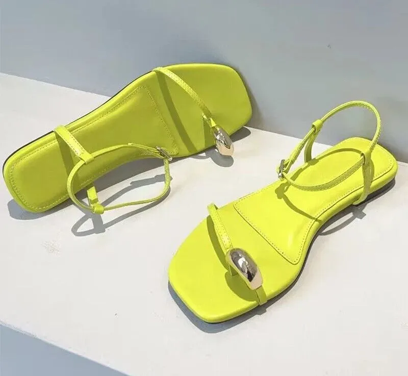 Eleanora - Chic Square-Toe Flats for Women