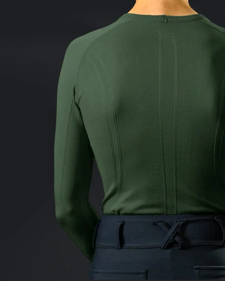 Equestly- Lux Seamless Top LS (Forest)