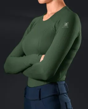 Equestly- Lux Seamless Top LS (Forest)
