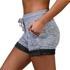 FashionSierra - Women's Stretchy Slim Fit Drawstring Elastic Waist Yoga Shorts