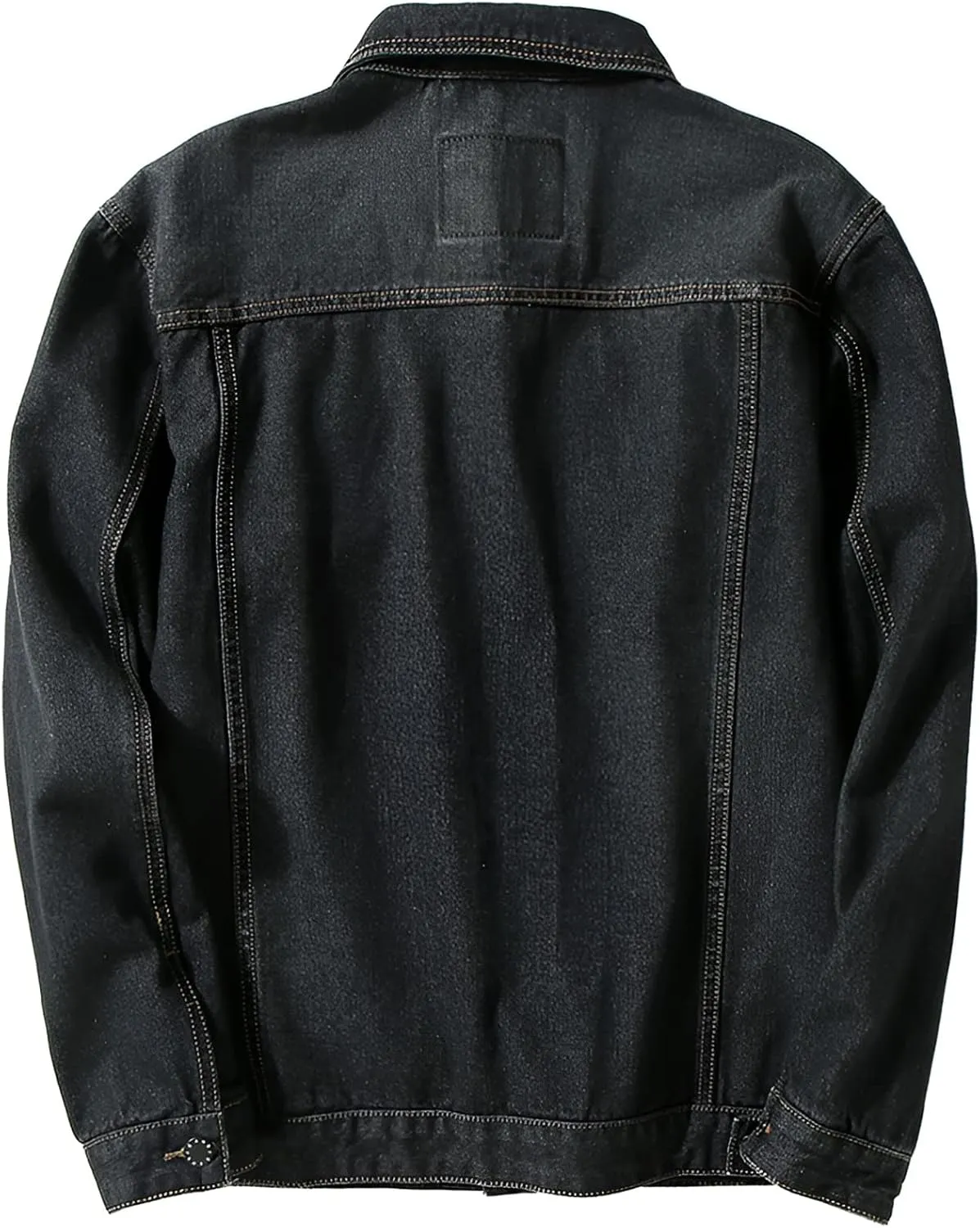 Men's Loose Fit Vintage Denim Jacket Classic Western Trucker Jeans Coat
