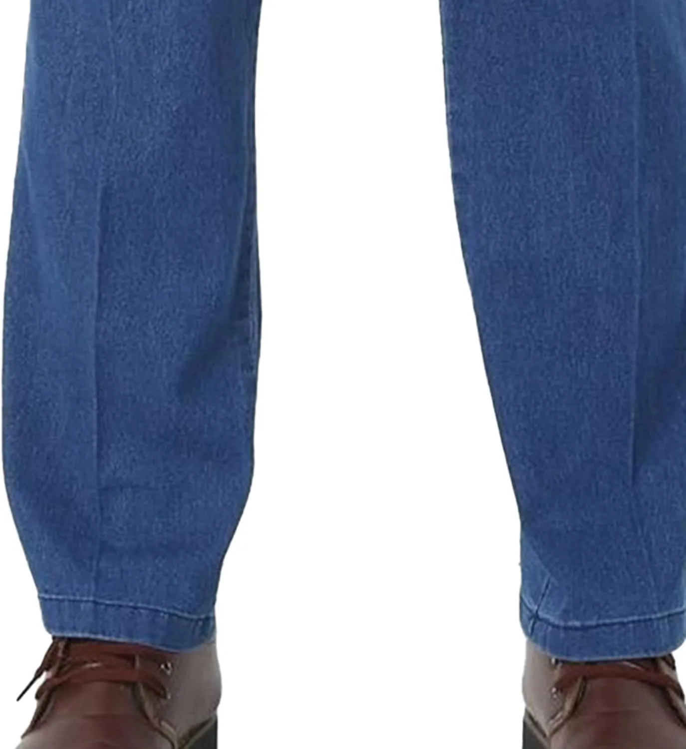 Men's Regular Fit Hight Waist Jeans Straight Leg Casual Loose Denim Pants Stretch Classic Comfort Jeans