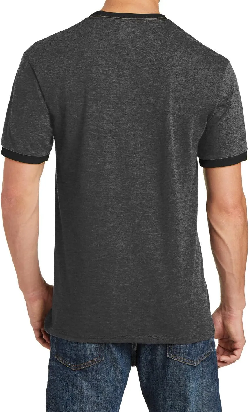 Men's Short Sleeve Core Cotton Soft Classic Ringer Tee