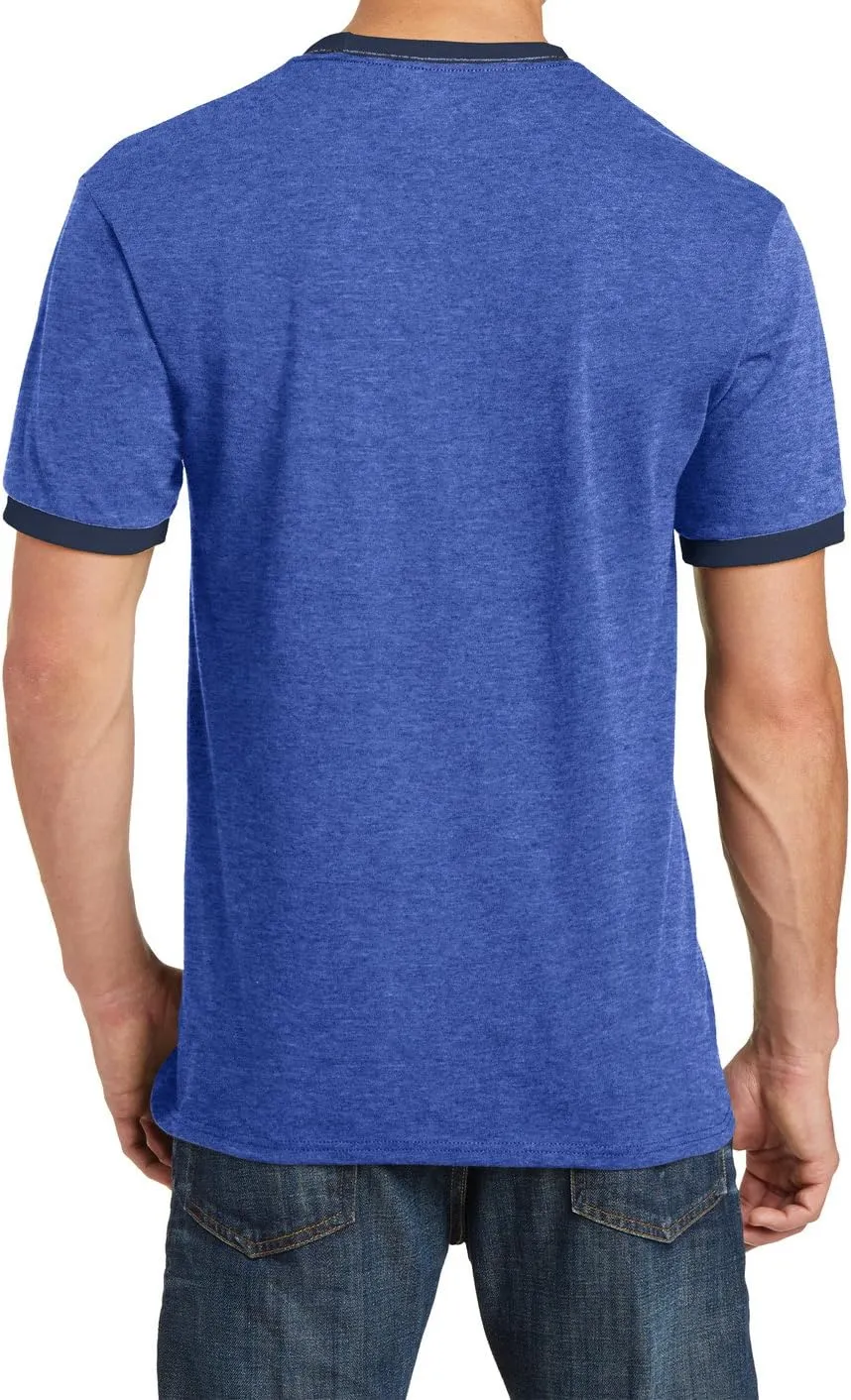 Men's Short Sleeve Core Cotton Soft Classic Ringer Tee