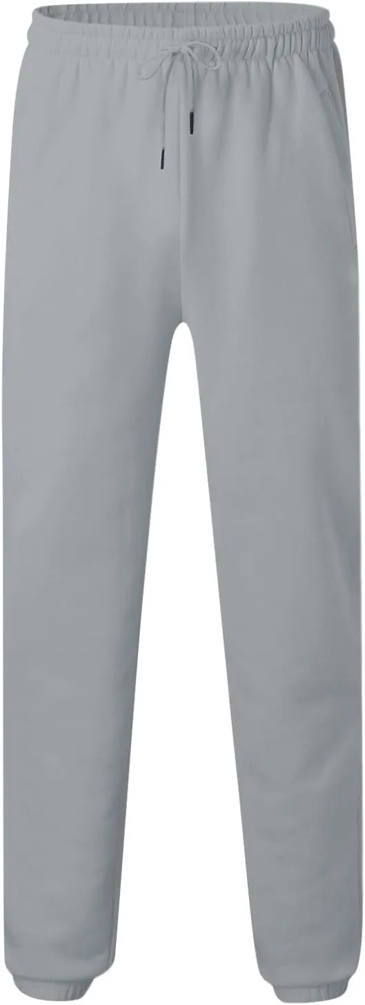 Mens Sweatpants Joggers Cinch Bottom Baggy Sweat Pants Drawstring Stretchy Workout Comfy Lounge Pants with Pockets