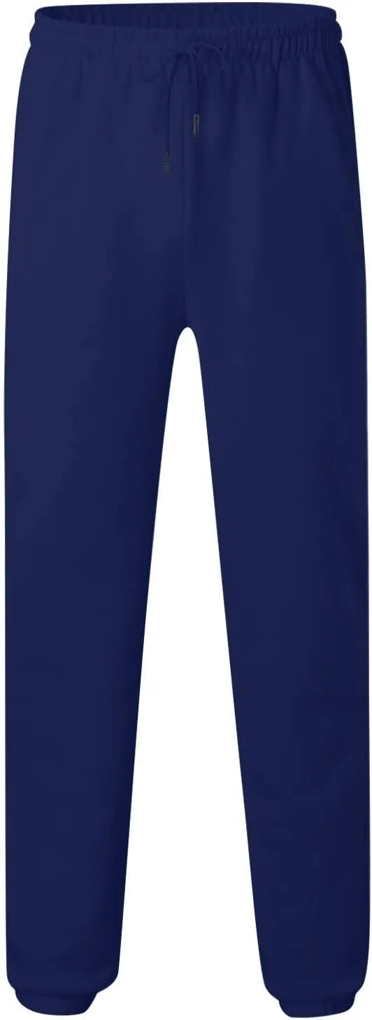 Mens Sweatpants Joggers Cinch Bottom Baggy Sweat Pants Drawstring Stretchy Workout Comfy Lounge Pants with Pockets