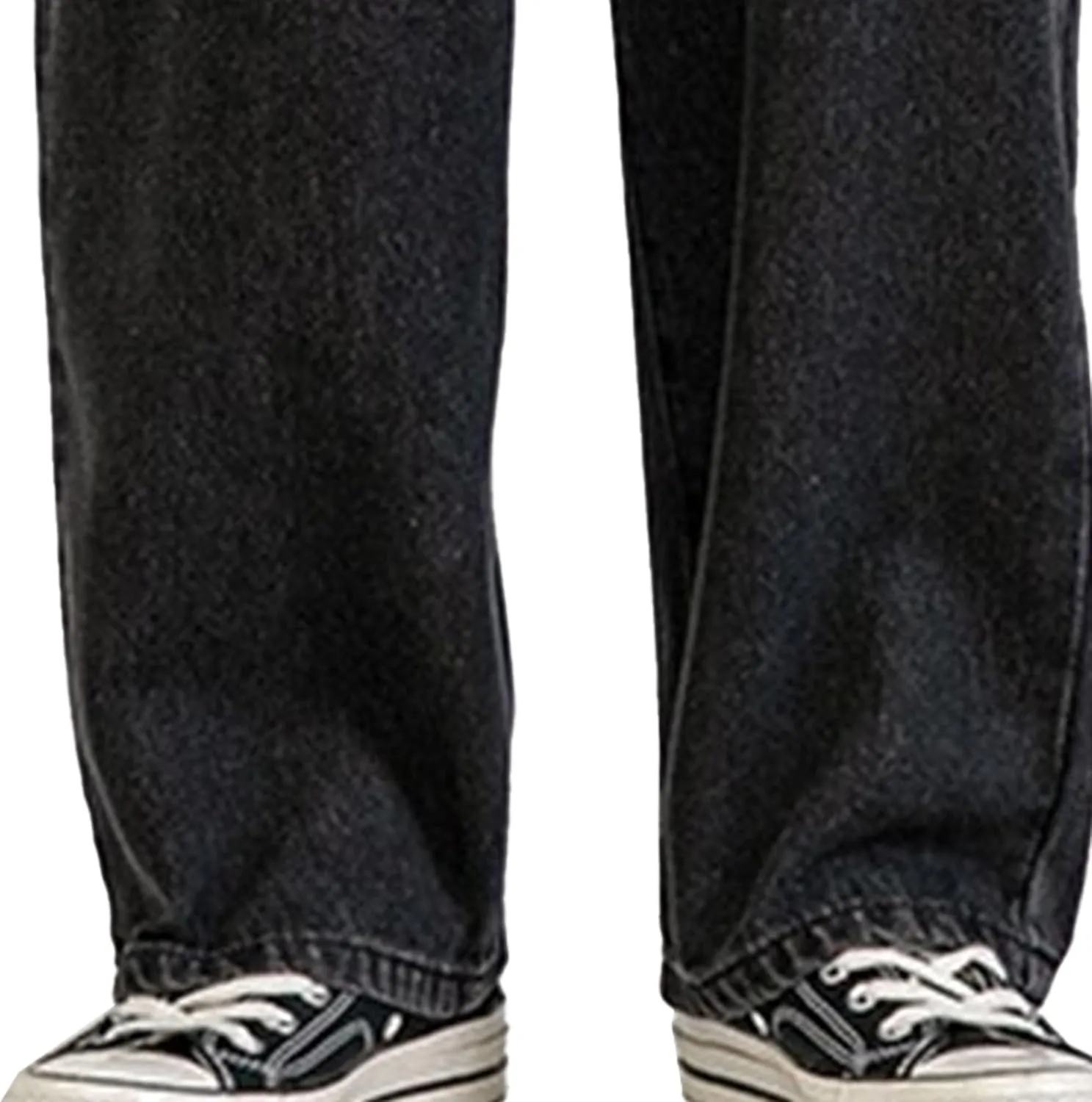 Men's Vintage Straight Loose Fit Jeans Causal Classic Hiking Denim Pants Washed Comfort Outdoor Jeans Trouser