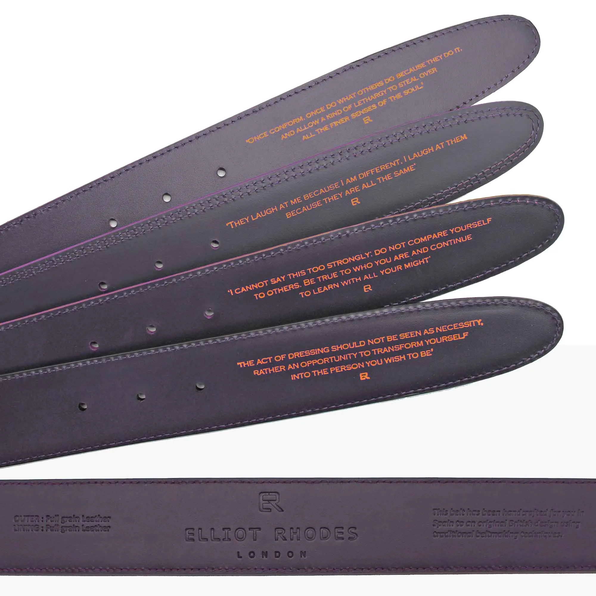 Mid Tan Mock croc tail roller belt