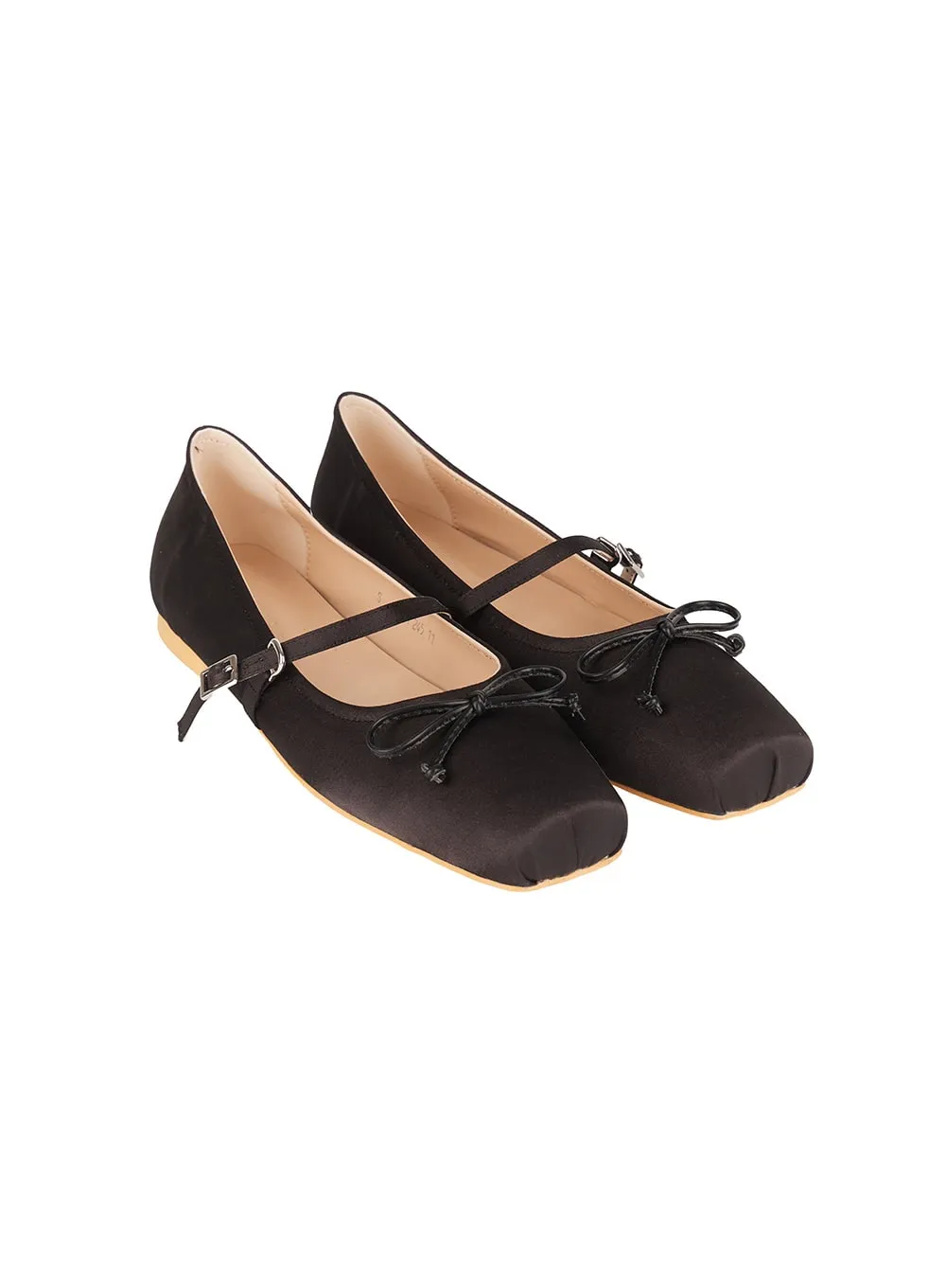 Satin Ribbon Ballet Flats CA501