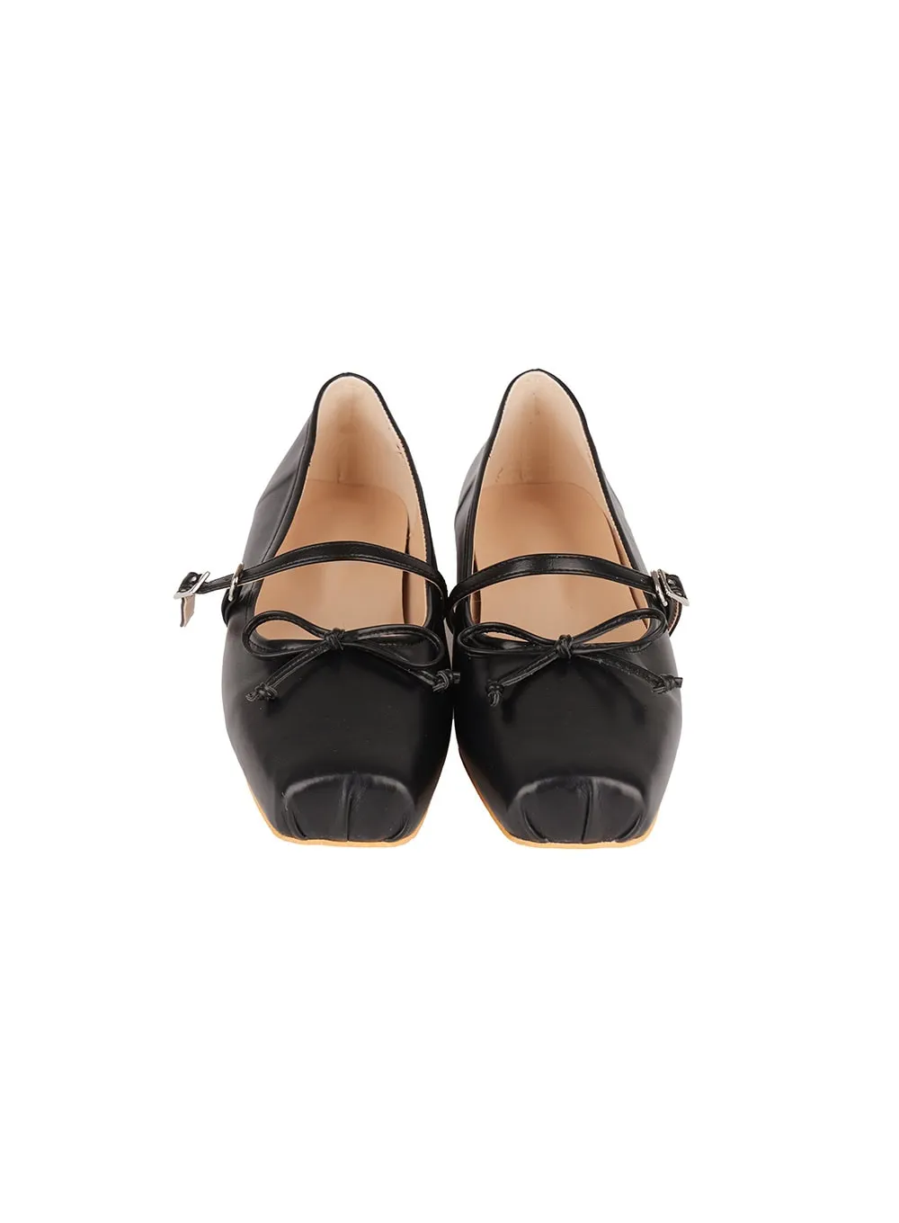 Satin Ribbon Ballet Flats CA501