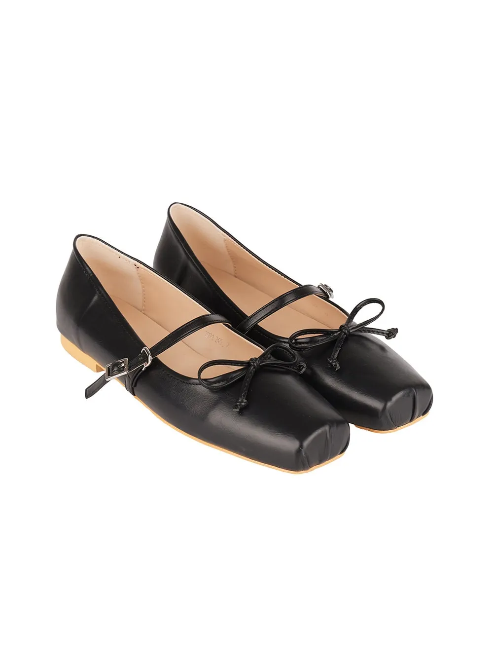 Satin Ribbon Ballet Flats CA501