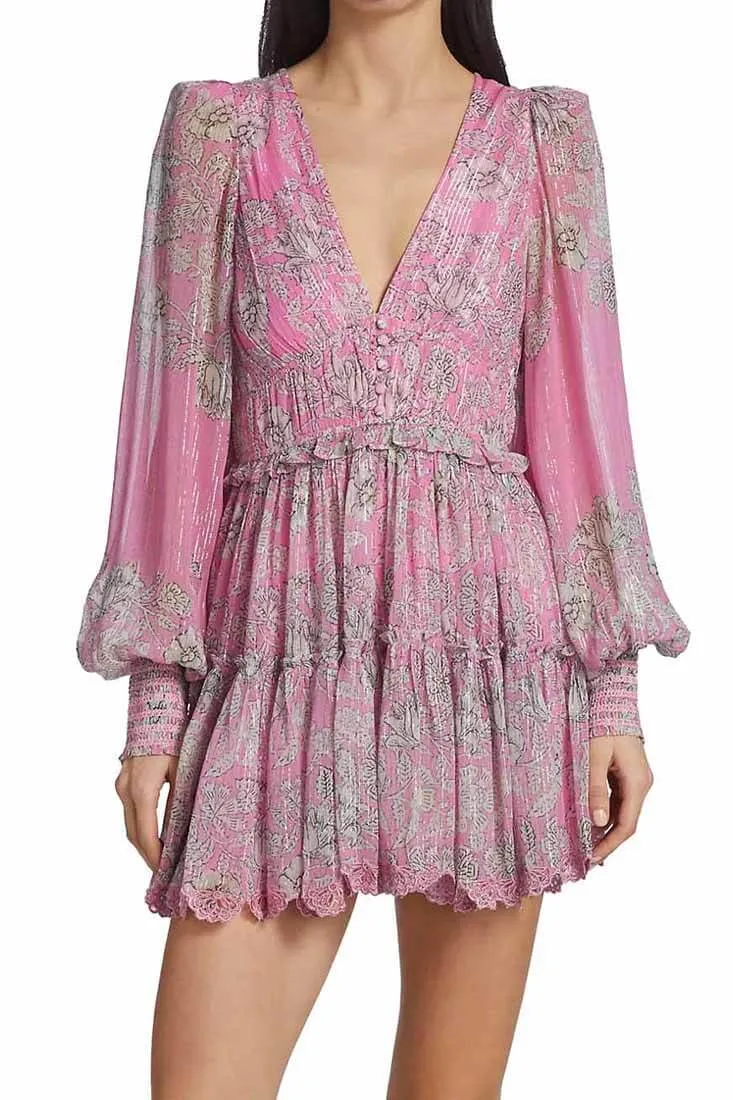 Sidra Short Dress in Pink
