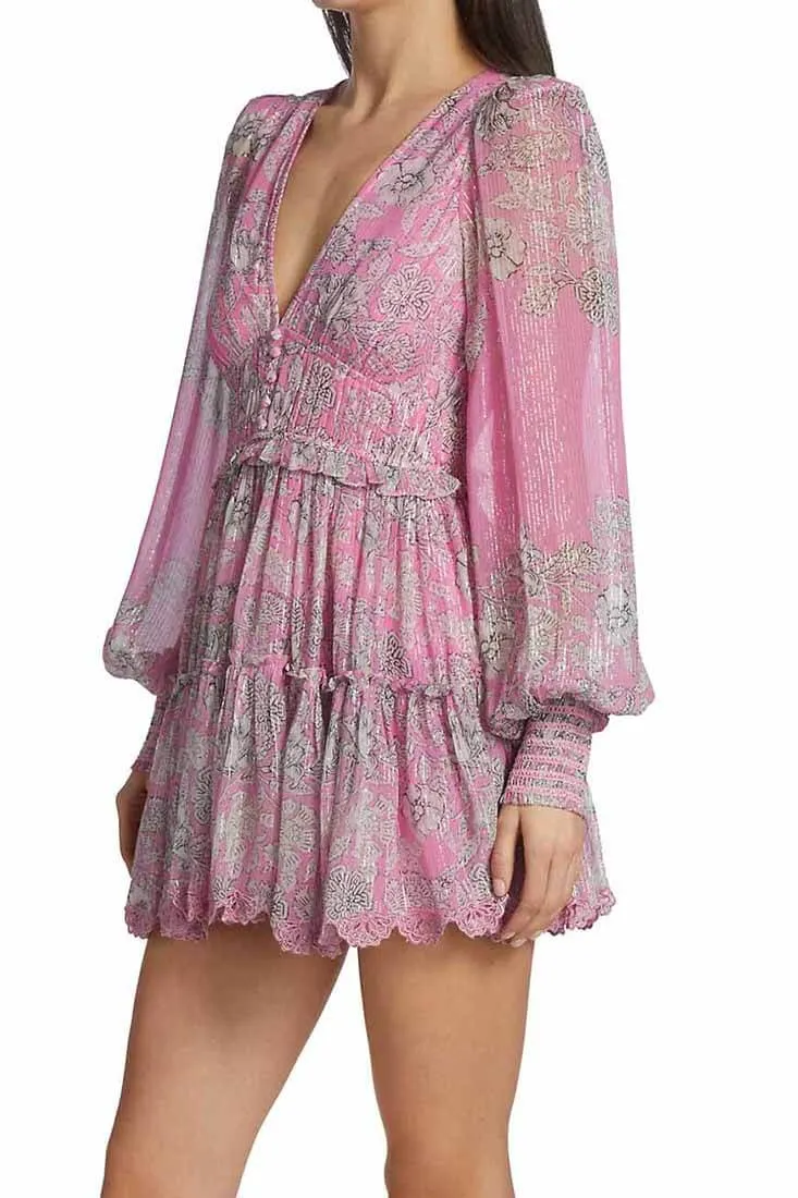 Sidra Short Dress in Pink