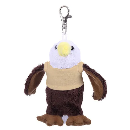 Soft Plush Eagle Keychain with Tee