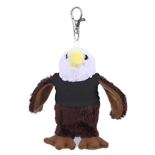 Soft Plush Eagle Keychain with Tee