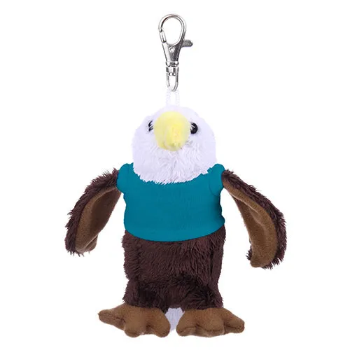 Soft Plush Eagle Keychain with Tee