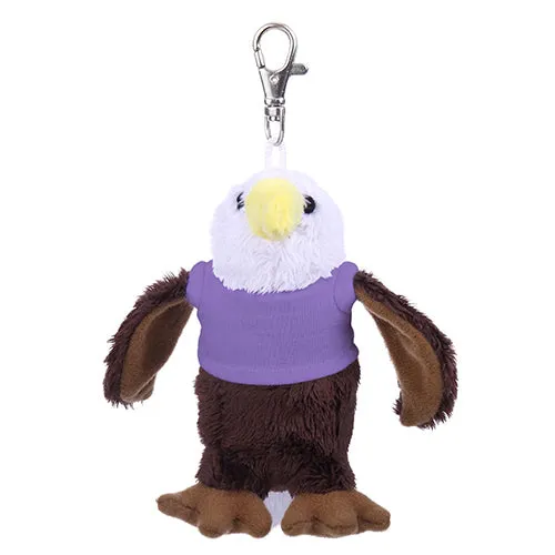 Soft Plush Eagle Keychain with Tee