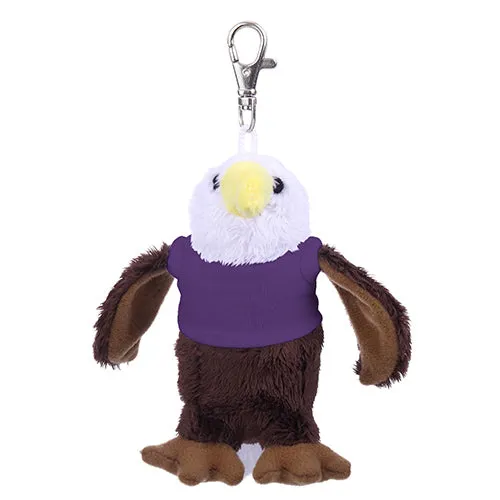 Soft Plush Eagle Keychain with Tee