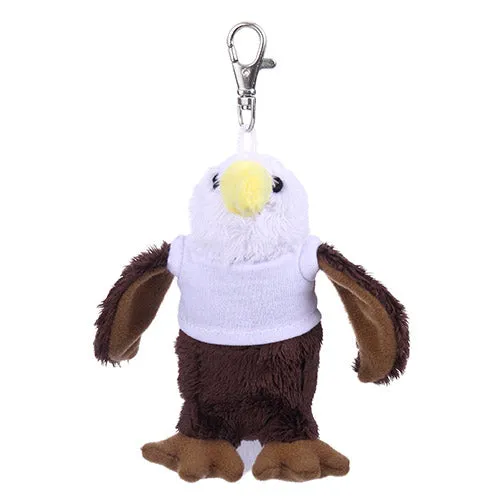 Soft Plush Eagle Keychain with Tee