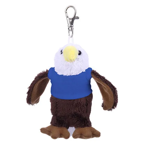 Soft Plush Eagle Keychain with Tee