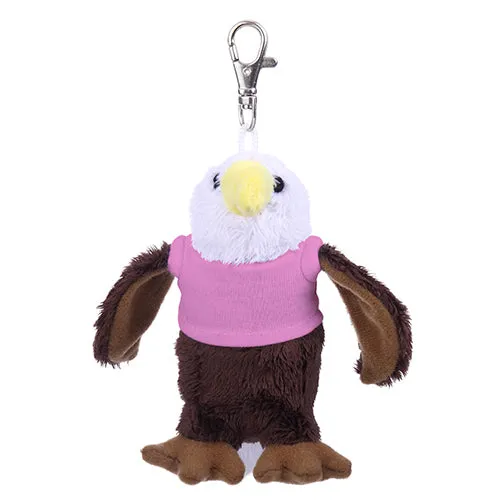 Soft Plush Eagle Keychain with Tee