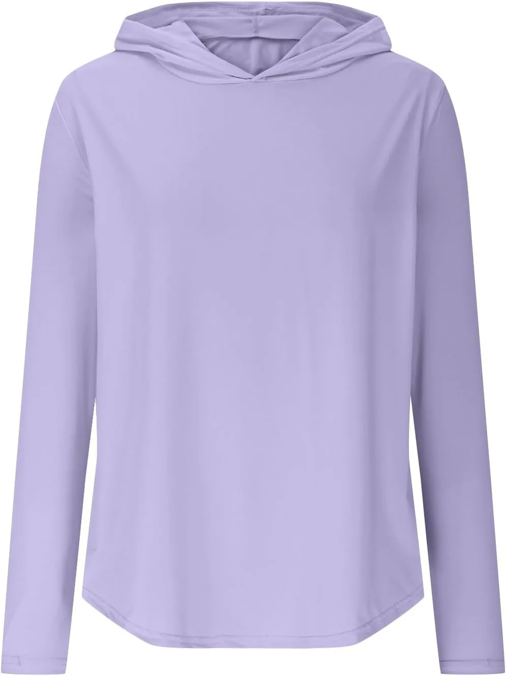 UPF 50  Women's Sun Shirt UV Protection Hoodie Lightweight Breathable Long Sleeve Outdoor Rash Guard Hooded T-Shirt