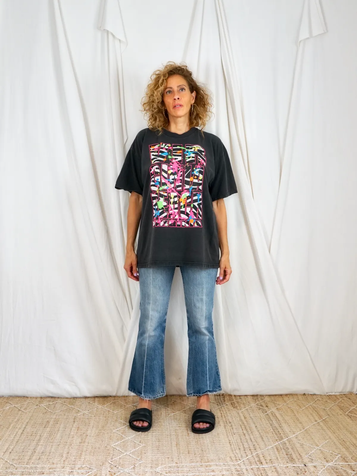 Vintage Neon Splatter Virginia Beach Tee