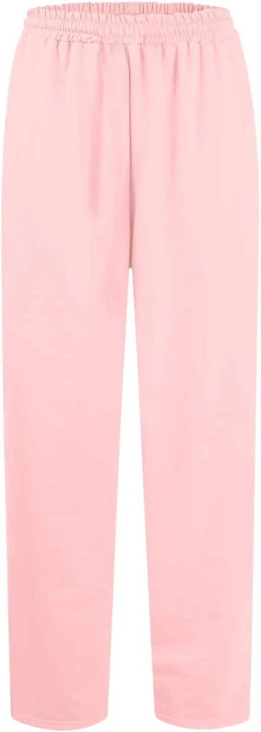 Wide Leg Sweatpants Women High Waisted Linen Pants Drawstring Workout Baggy Sweatpants Comfy Lounge Pants with Pocket