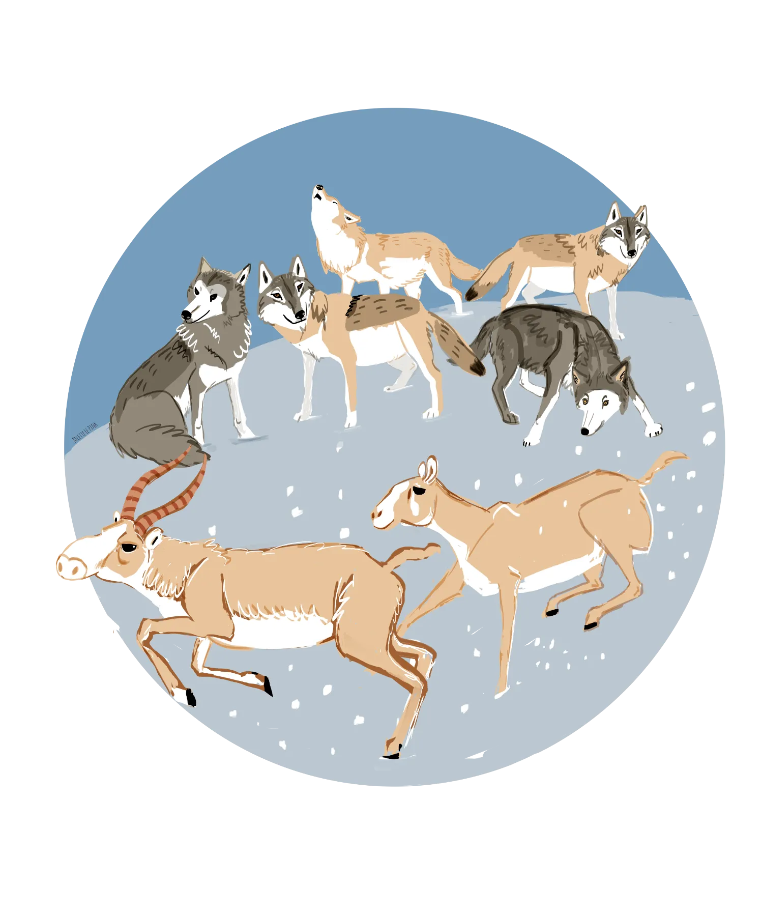 Winter Wolves4 BY Belettelepink