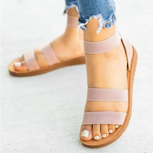 women casual slip on flats sandals