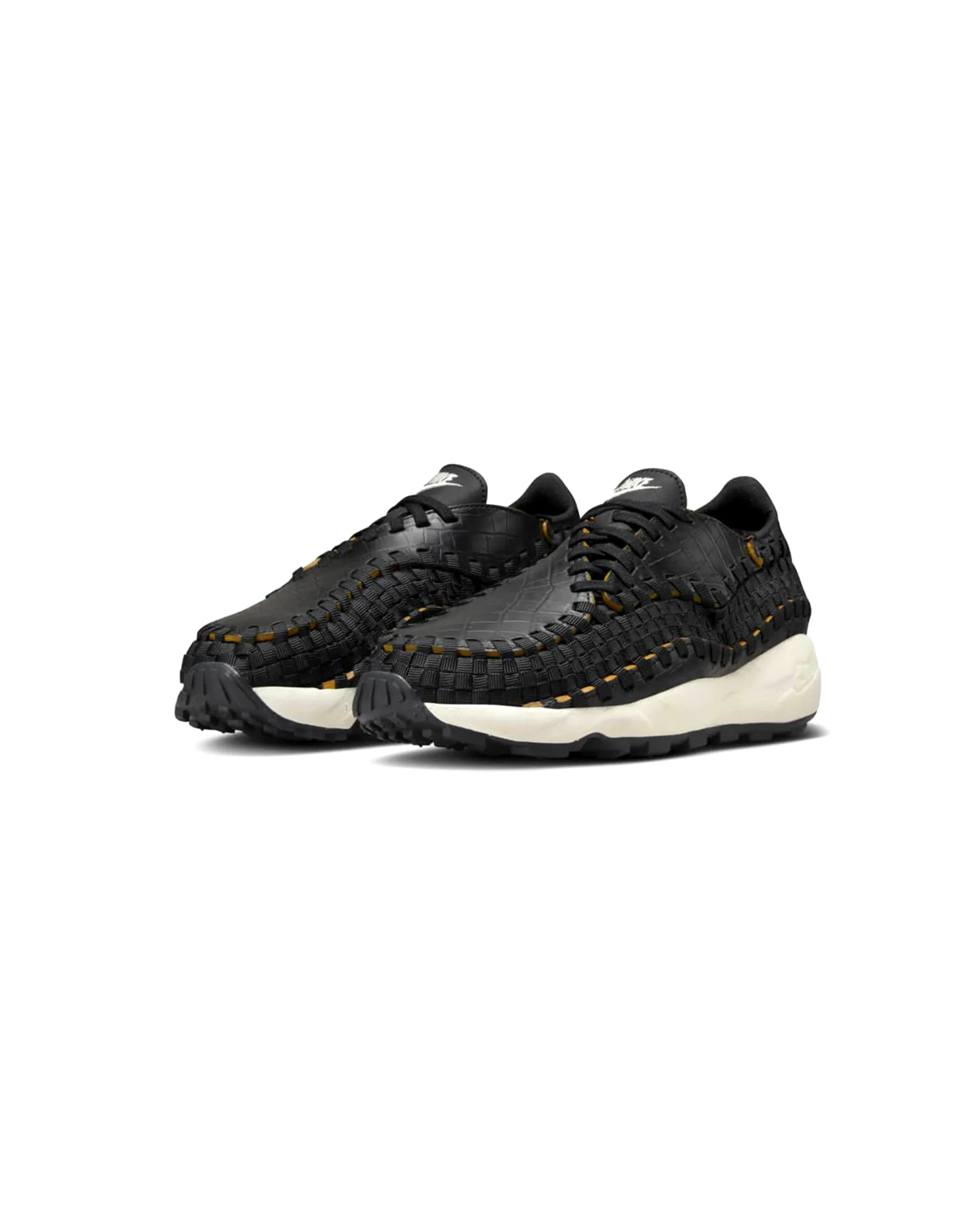 Womens Air Footscape Woven Prm - Black / Pale Ivory-Desert Ochre